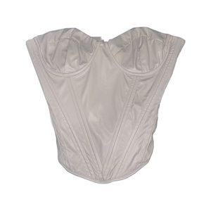 Faux Leather Corset Top - Fashion Nova